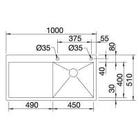 Blanco 521627 Zerox 5 S-IF Becken
